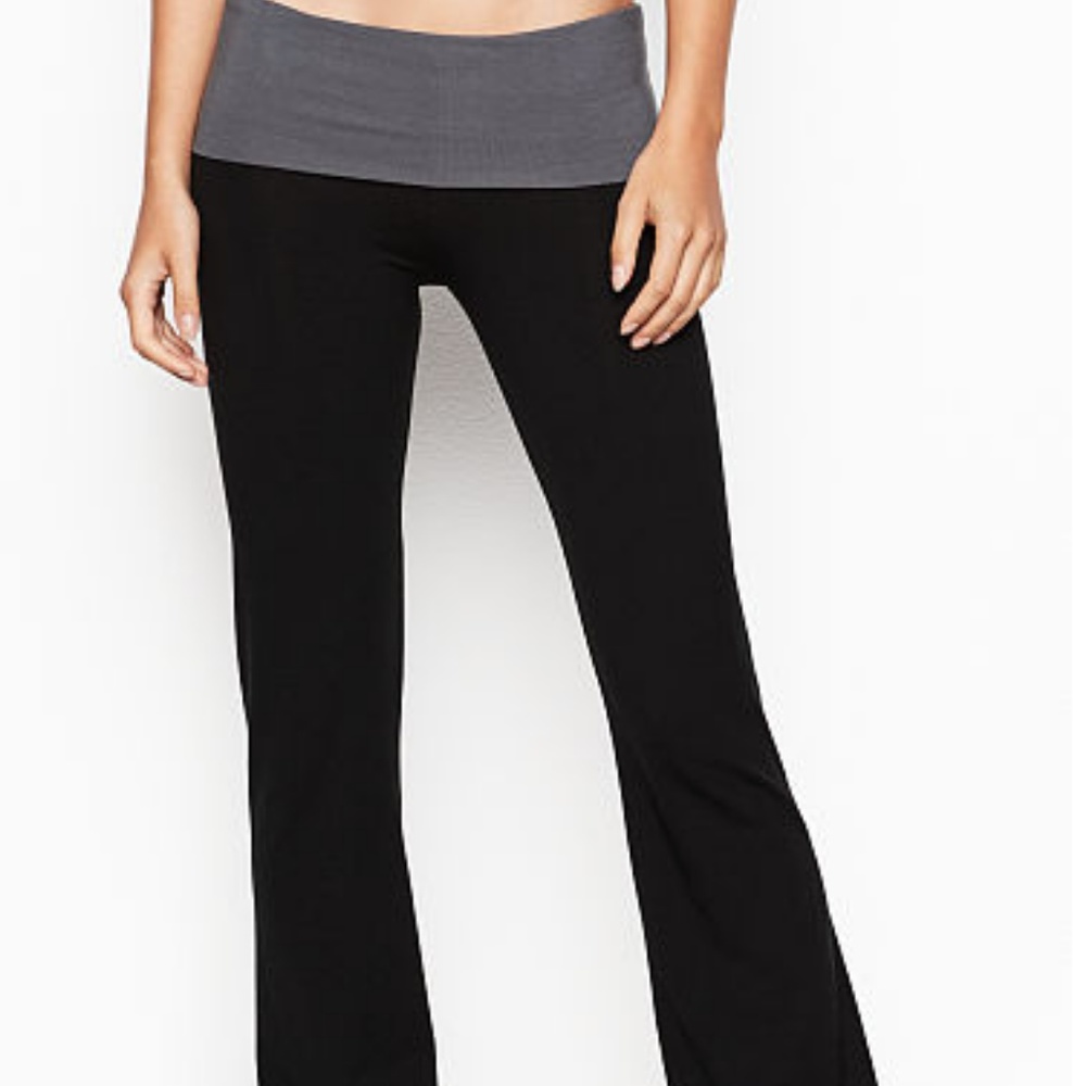Victoria's Secret Most-Loved Yoga Pant-GREY/PURPLE